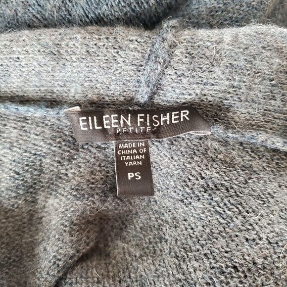 Eileen Fisher Alpaca Merino Wool Blend Cardigan - Picture 5 of 6